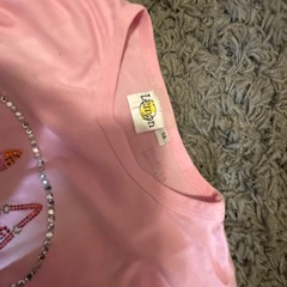 Girls Tye Dye 3/4 Lemon Shirt - Picture 3 of 4